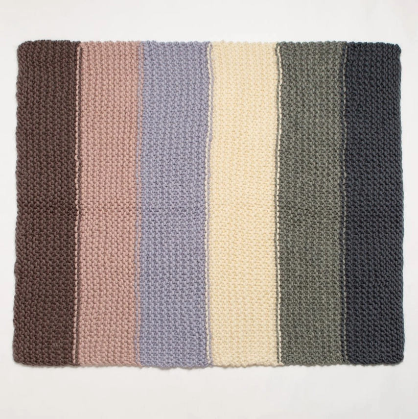 Naturally Neutral Blanket Knitting Kit