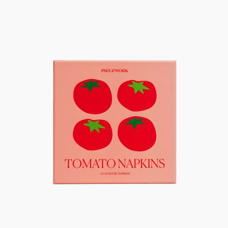 Tomato Cocktail Napkins - Set of 4