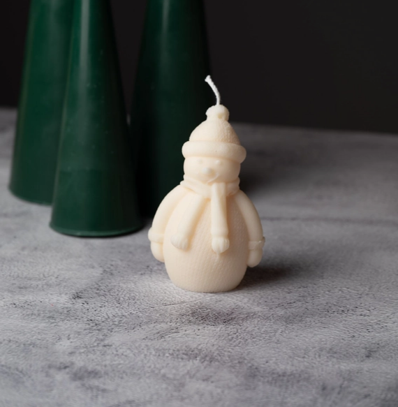 Snowman Candle - Vanilla Scented