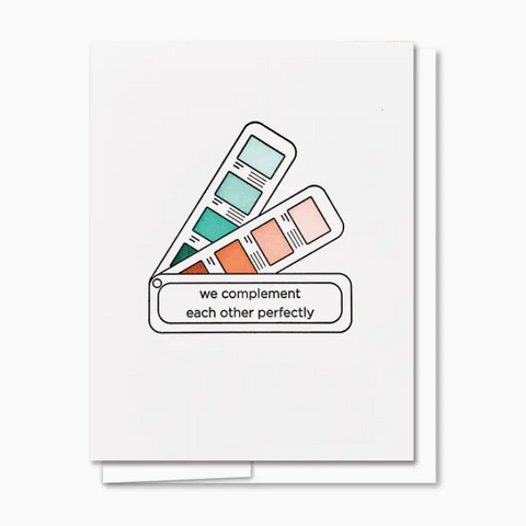 Complement - Letterpress Love Card