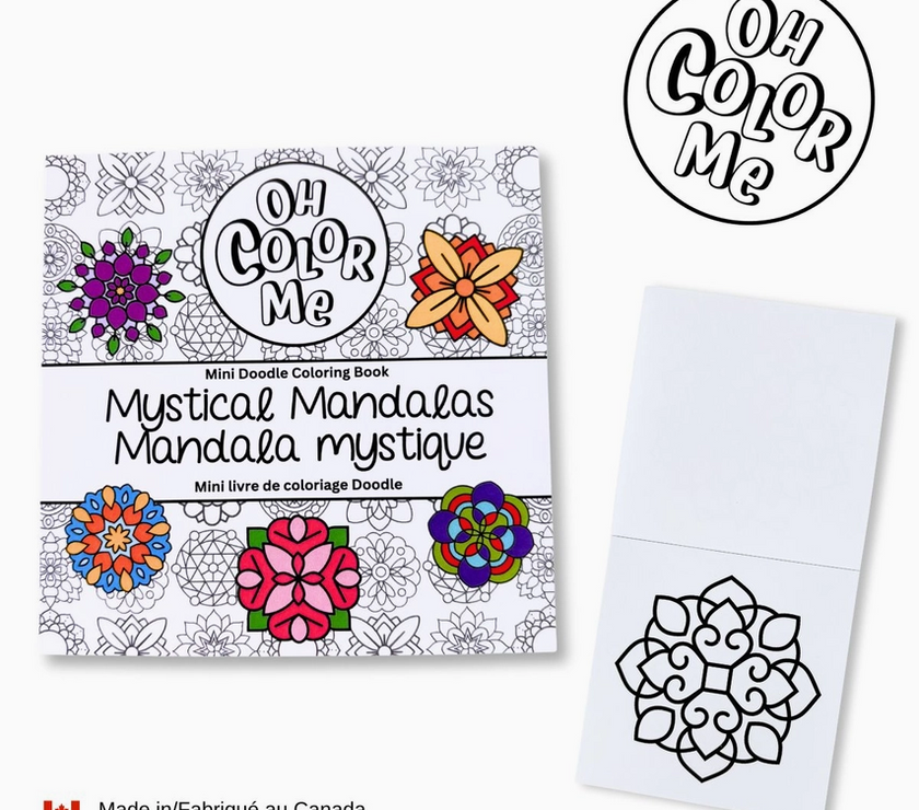 Oh Color Me - Mini Coloring Book - Mystical Mandalas