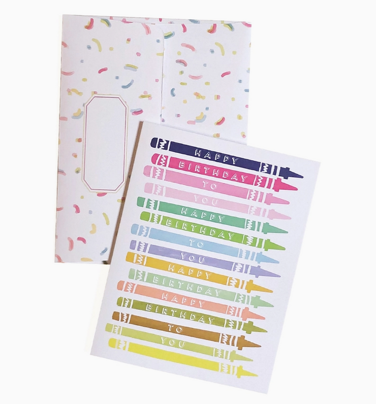 Artistry Cards - Happy Birthday Crayons