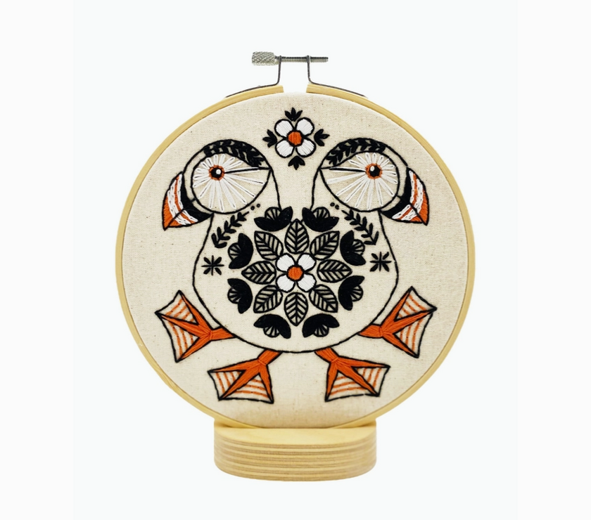 Puffin Complete Embroidery Kit