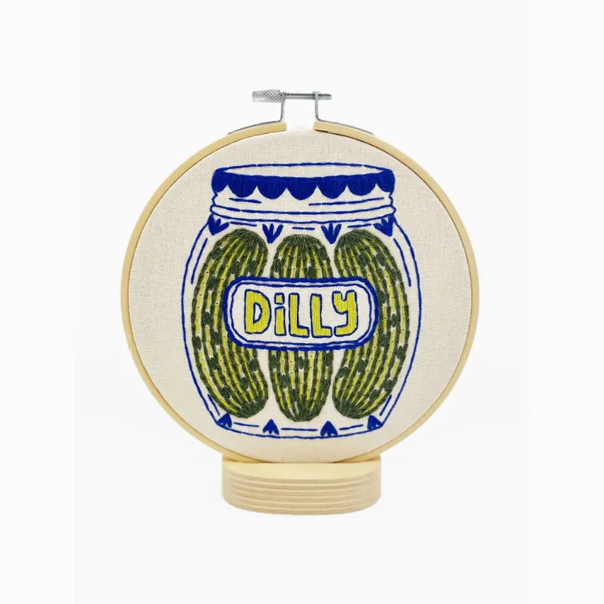 Pickles Complete Embroidery Kit Hook, Line & Tinker product_type art-noise.myshopify.com pickles-complete-embroidery-kit Pickles Complete Embroidery Kit Hook, Line & Tinker  art-noise.myshopify.com pickles-complete-embroidery-kit