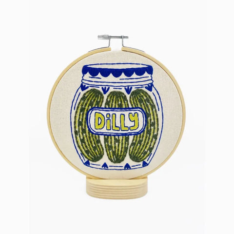 Pickles Complete Embroidery Kit Hook, Line & Tinker product_type art-noise.myshopify.com pickles-complete-embroidery-kit Pickles Complete Embroidery Kit Hook, Line & Tinker  art-noise.myshopify.com pickles-complete-embroidery-kit