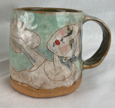 Falling Woman Mug 2