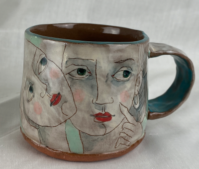 Three Green Eyed Women Mug