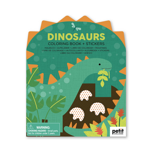 Dinosaurs Colouring Book with Stickers