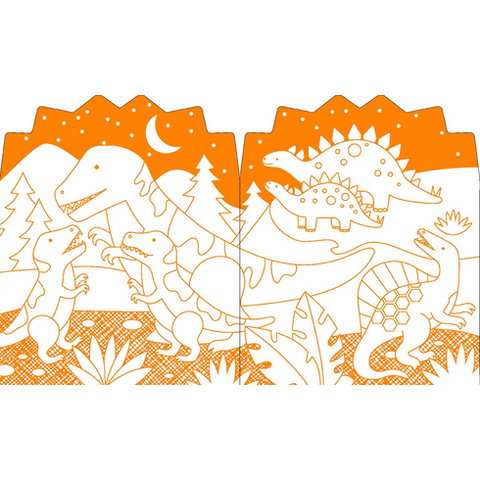 Dinosaurs Colouring Book with Stickers