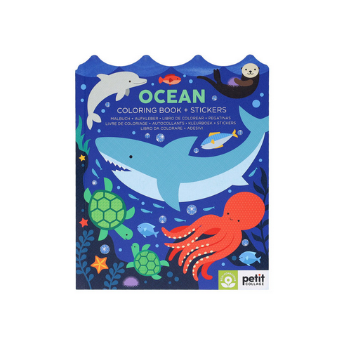 Ocean Colouring Book with Stickers