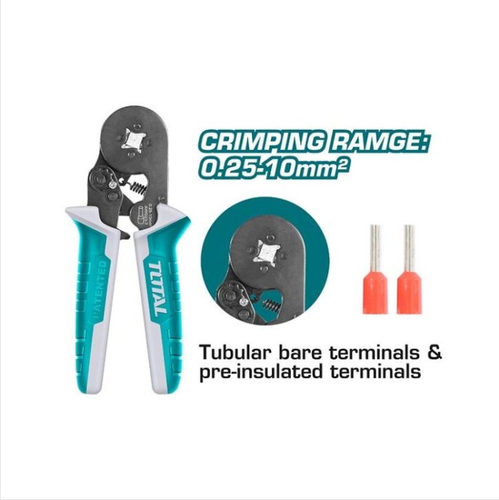 Total Tools - Ratchet crimping plier (0.25-10mm²)