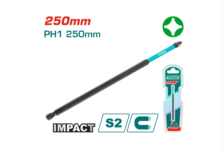Total Tools - PH1X10" Impact screwdriver bit