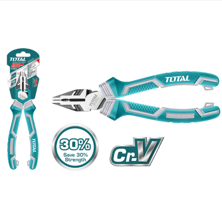 Total Tools - 8" High leverage combination pliers