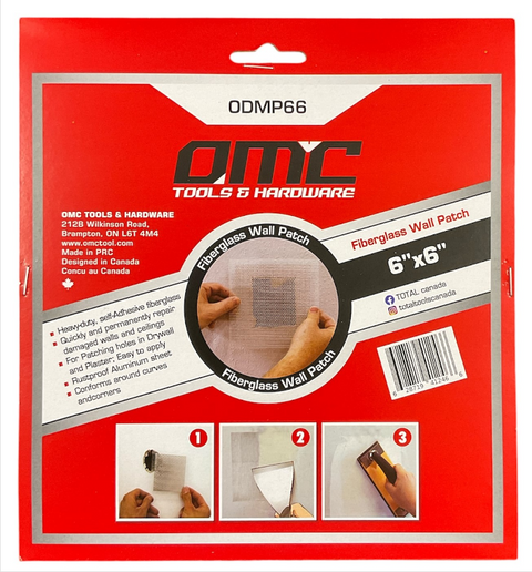 Total Tools - 6"x6" Fiberglass wall patch