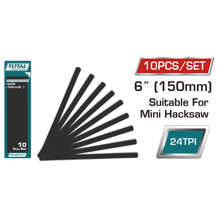 Total Tools - 6" Mini Hacksaw Blade