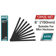 Total Tools - 6" Mini Hacksaw Blade Total Tools product_type art-noise.myshopify.com total-tools-6-mini-hacksaw-blade Total Tools - 6" Mini Hacksaw Blade Total Tools  art-noise.myshopify.com total-tools-6-mini-hacksaw-blade