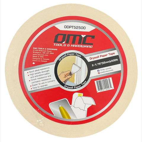 Total Tools - 52mmx500ft Drywall paper tape Total Tools product_type art-noise.myshopify.com total-tools-52mmx500ft-drywall-paper-tape