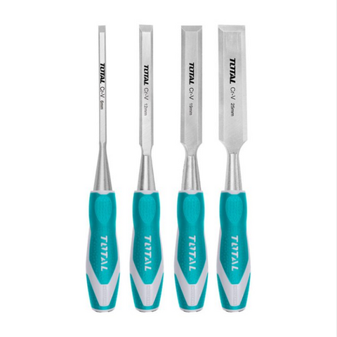 Total Tools - 4 Pcs wood chisel set