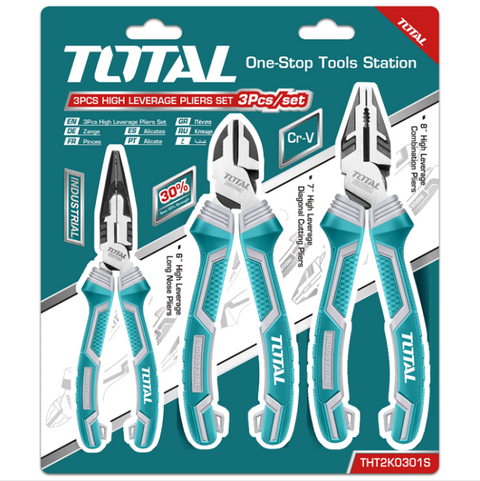 Total Tools - 3pcs High leverage pliers