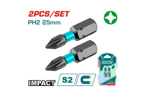 Total Tools - 2PCS PH2X1" Impact screwdriver bits set Total Tools product_type art-noise.myshopify.com total-tools-2pcs-ph2x1-impact-screwdriver-bits-set Total Tools - 2PCS PH2X1" Impact screwdriver bits set Total Tools  art-noise.myshopify.com total-tools-2pcs-ph2x1-impact-screwdriver-bits-set