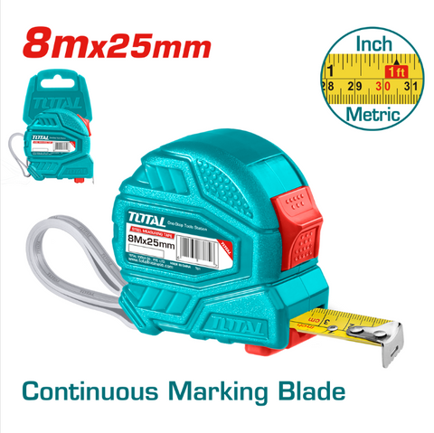 Total Tools - 26'x1" Steel measuring tape