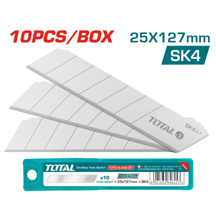 Total Tools - 25MMX127MM 10PCS  blades set