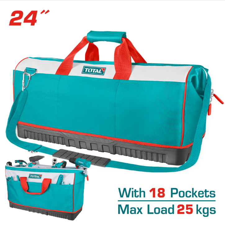 Total Tools - 24" Industrial Tool bag(Reinforced Base)