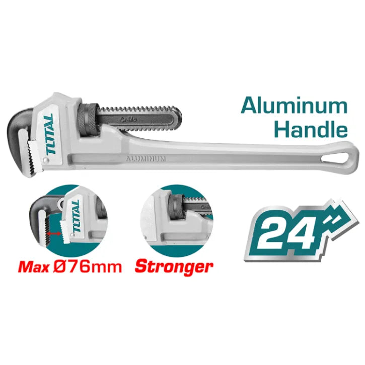 Total Tools - 24" Aluminum Handle Pipe Wrench Total Tools product_type art-noise.myshopify.com total-tools-24-aluminum-handle-pipe-wrench Total Tools - 24" Aluminum Handle Pipe Wrench Total Tools  art-noise.myshopify.com total-tools-24-aluminum-handle-pipe-wrench