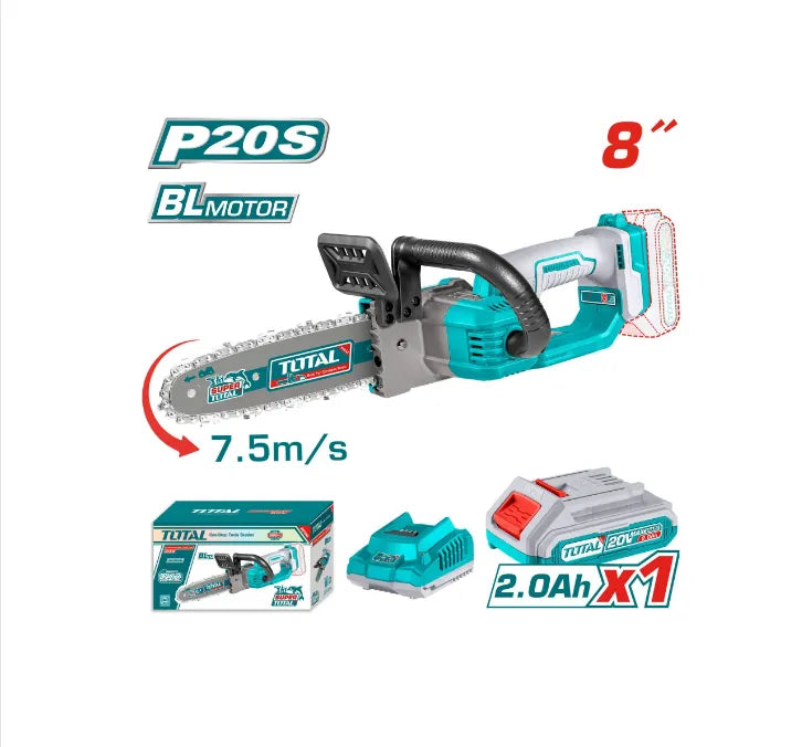 Total Tools - 20VX8" Cordless chain saw (1Battery+1Charger) Total Tools product_type art-noise.myshopify.com total-tools-20vx8-cordless-chain-saw-1battery-1charger Total Tools - 20VX8" Cordless chain saw (1Battery+1Charger) Total Tools  art-noise.myshopify.com total-tools-20vx8-cordless-chain-saw-1battery-1charger