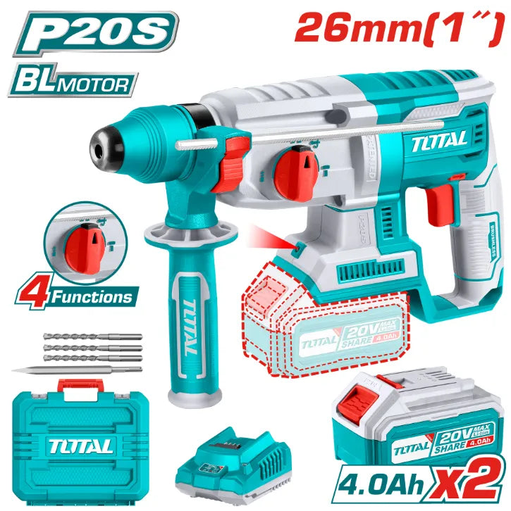 Total Tools - 20VX1" Cordless rotary hammer combo Total Tools product_type art-noise.myshopify.com total-tools-20vx1-cordless-rotary-hammer-combo Total Tools - 20VX1" Cordless rotary hammer combo Total Tools  art-noise.myshopify.com total-tools-20vx1-cordless-rotary-hammer-combo