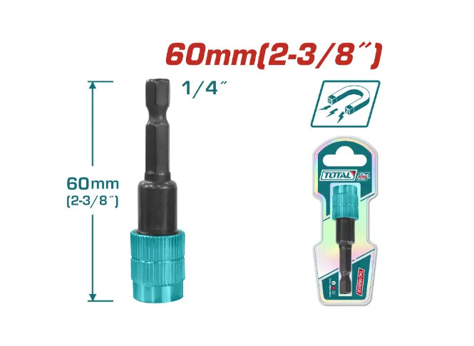  Total Tools - 2-3/8" Screwdriver bit holder with release Total Tools  art-noise.myshopify.com total-tools-2-3-8-screwdriver-bit-holder-with-release