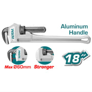 Total Tools - 18" Aluminum Handle Pipe Wrench Total Tools product_type art-noise.myshopify.com total-tools-18-aluminum-handle-pipe-wrench Total Tools - 18" Aluminum Handle Pipe Wrench Total Tools  art-noise.myshopify.com total-tools-18-aluminum-handle-pipe-wrench