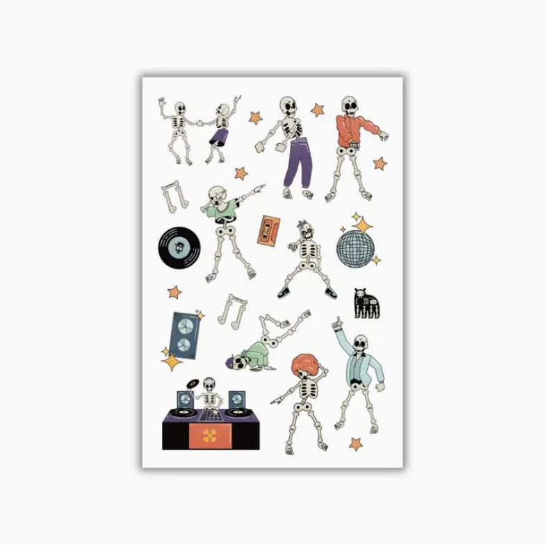 Four Bears Sticker Club - Bone to be Wild Four Bears Sticker Club Stickers art-noise.myshopify.com four-bears-sticker-club-bone-to-be-wild