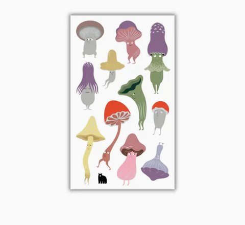 Four Bears Sticker Club - Funky Mushrooms