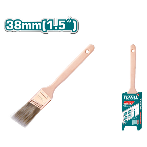 Total Tools - 1.5" Angle sash brush (Wooden Handle)