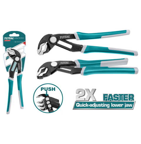 Total Tools - 10" Industrial Quick Open Groove Joint Plier