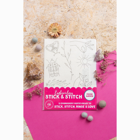 Moon Garden Stick & Stitch Embroidery Pack
