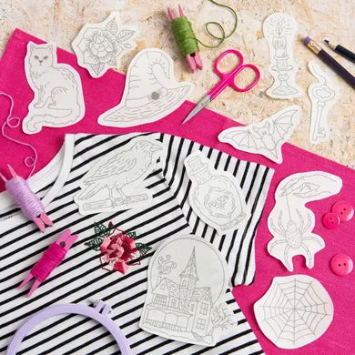  Gothic Tales Stick & Stitch Embroidery Pack Hawthorn Handmade  art-noise.myshopify.com gothic-tales-stick-stitch-embroidery-pack