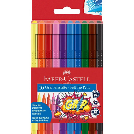 Faber-Castell Grip Felt-Tip Marker Sets