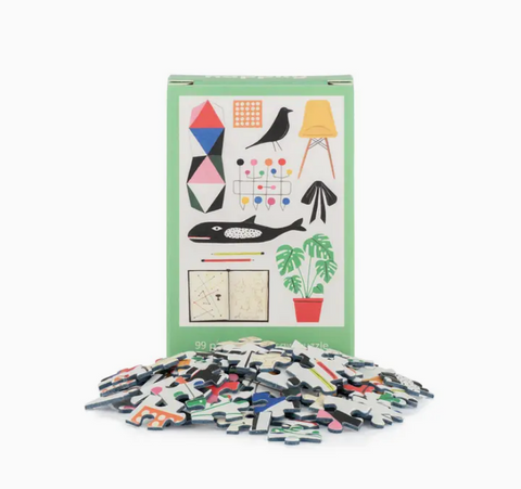 Eames - 99 Piece Mini Jigsaw Puzzle Happily Puzzles product_type art-noise.myshopify.com eames-99-piece-mini-jigsaw-puzzle