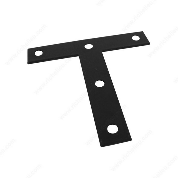 Onward - 3/4" T-Shaped Mending Plate - 4 in - Black