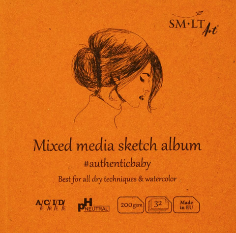 SM-LT Mixed media sketch album 90x90mm SM-LT Sketchbooks art-noise.myshopify.com sm-lt-mixed-media-sketch-album-90x90mm-1