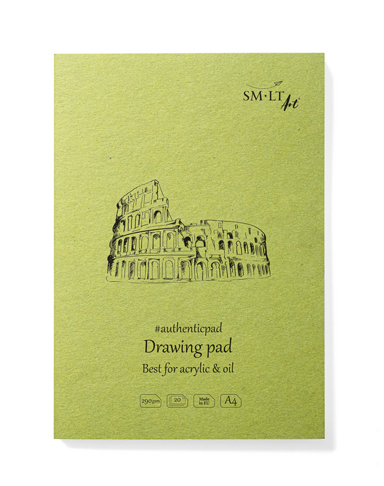 SM-LT Authentic Glued Drawing Pad - Acrylic & Oil A4