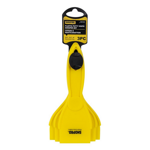 SHOPRO - 3 PC PLASTIC PUTTY KNIFE/SCRAPER SHOPRO product_type art-noise.myshopify.com shopro-3-pc-plastic-putty-knife-scraper