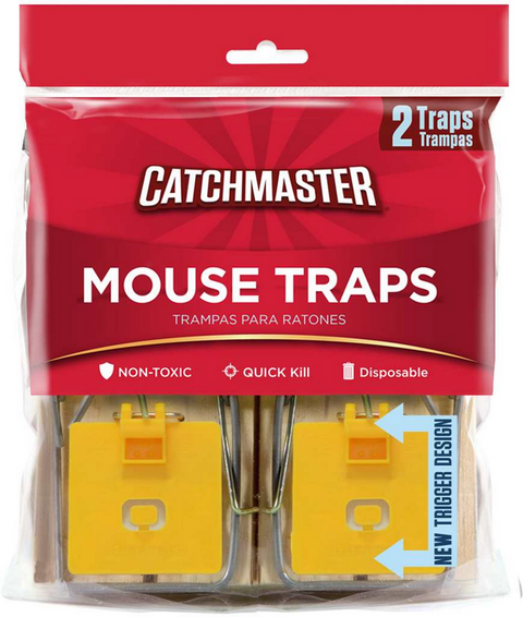 CATCHMASTER - SNAP TRAP MOUSE & RAT- 2PK