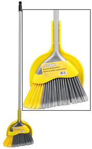 EZ CLEAN - 11" ANGLE BROOM WITH DUSTPAN