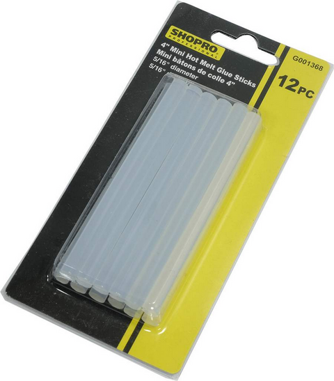 SHOPRO - 12 PC 4" HOT MELT MINI GLUE STICKS
