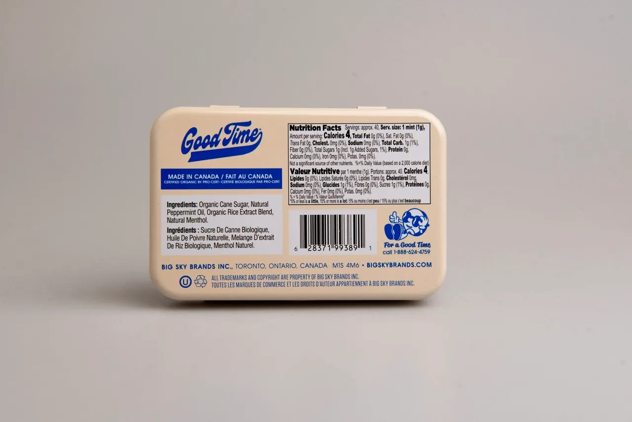 Good Time Organic Mints - Peppermint Big Sky Brands Mints art-noise.myshopify.com good-time-organic-mints-peppermint Good Time Organic Mints - Peppermint Big Sky Brands Mints art-noise.myshopify.com good-time-organic-mints-peppermint