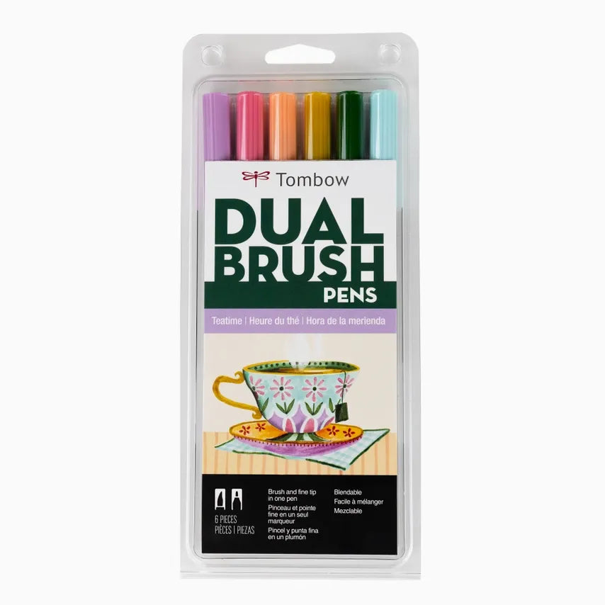Dual Brush Pen Art Markers, Teatime, 6-Pack Tombow Markers art-noise.myshopify.com dual-brush-pen-art-markers-teatime-6-pack Dual Brush Pen Art Markers, Teatime, 6-Pack Tombow Markers art-noise.myshopify.com dual-brush-pen-art-markers-teatime-6-pack