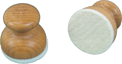 ABIG Hand Inker / Rubber, 55mm - Beechwood Handle with felt base